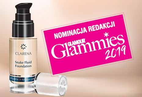 Wyróżnienie Glamour Glammies dla Clarena Snake Fluid Foundation